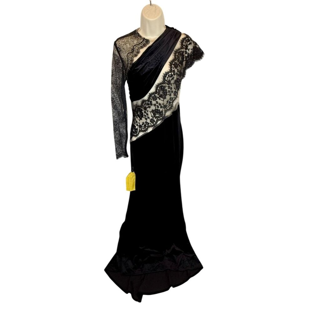 Bronx and Banco Cobra One Shoulder Gown NWT - Size 6 - Picture 2 of 11